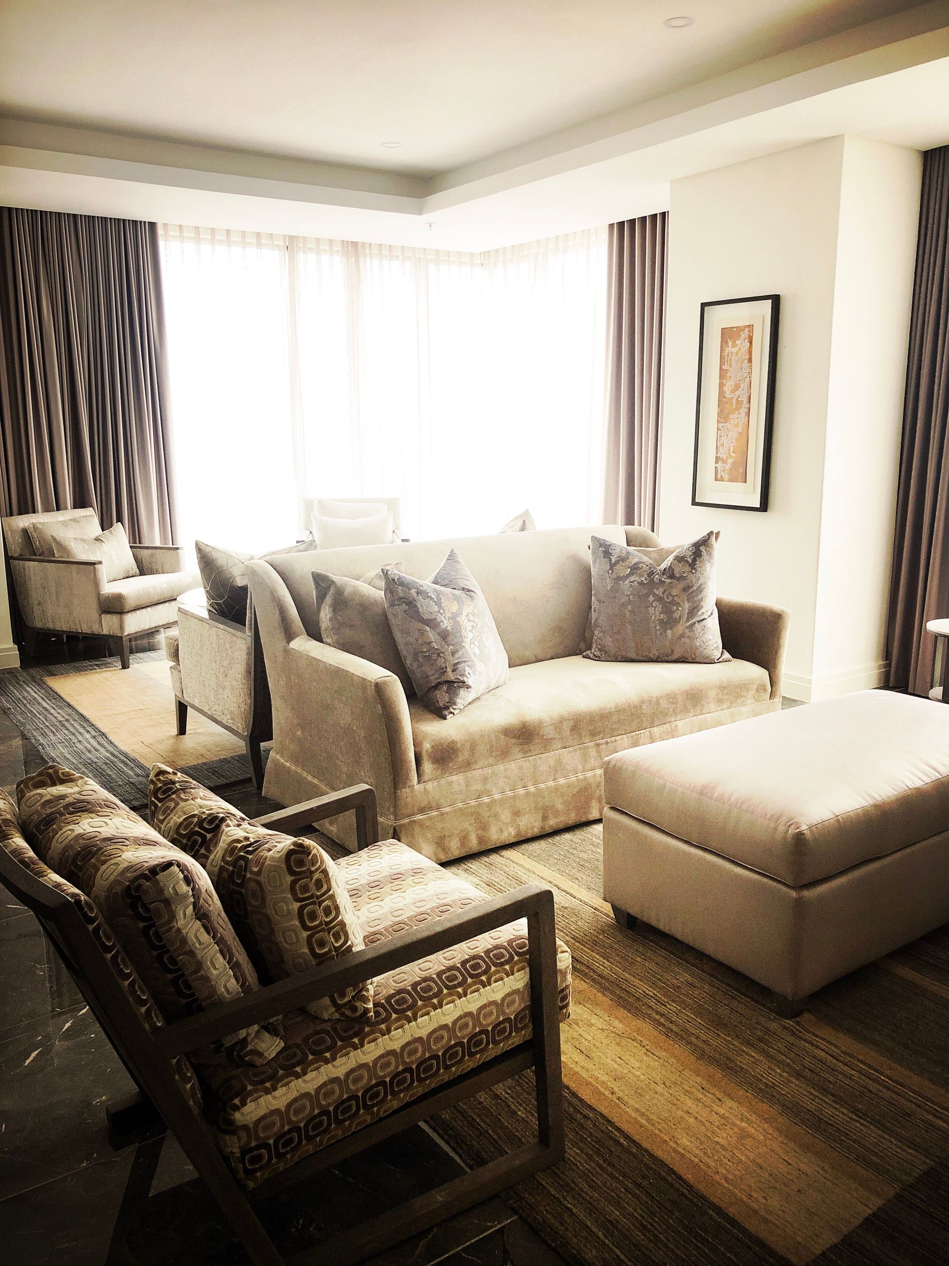 Bright and airy modern living room with stylish furniture and natural light.